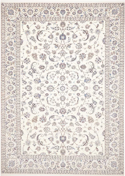 Tappeto Nain 6la Persia Floreale Crema Blu 258x359 Cm