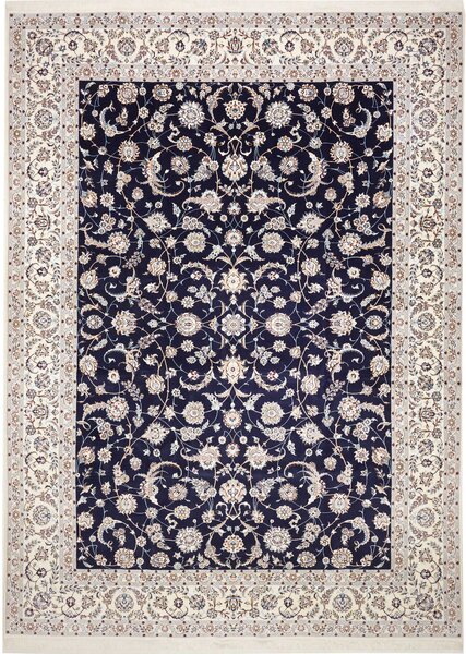 Tappeto Nain 6la Persia Floreale Blu Crema 302x412 Cm