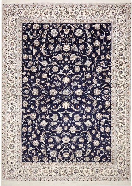 Tappeto Nain 6la Persia Floreale Blu Crema 302x412 Cm