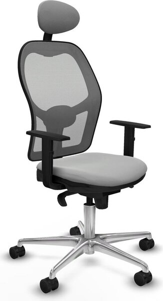 Sedia da ufficio con poggiatesta Jorquera Piqueras y Crespo 1D086N1 Grigio chiaro
