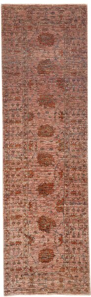 Tappeto Zigler Fine Pakistan Geometrico Rosa Antico Ruggine 82x283 Cm