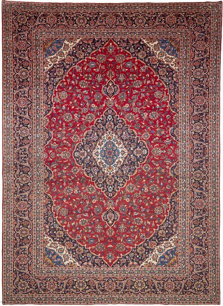 Tappeto Ardakan Persia Medaglione Rosso Blu 297x410 Cm