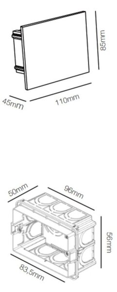 Segnapasso incasso lampadari bartalini pets glass 503 cct led ip65 metallo vetro - Lampadari Bartalini Gesso