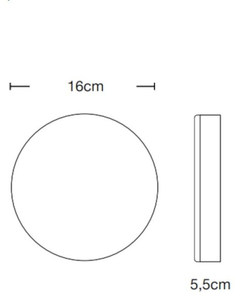 Plafoniera moderna lampadari bartalini oilap r 15 led cct ip65 policarbonato - Lampadari Bartalini Gesso