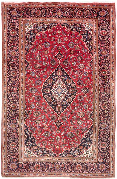 Tappeto Ardakan Persia Medaglione Rosso Blu 205x310 Cm