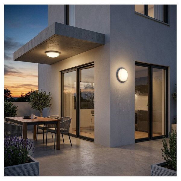 Plafoniera moderna lampadari bartalini oilap r 15 led cct ip65 policarbonato - Lampadari Bartalini Gesso