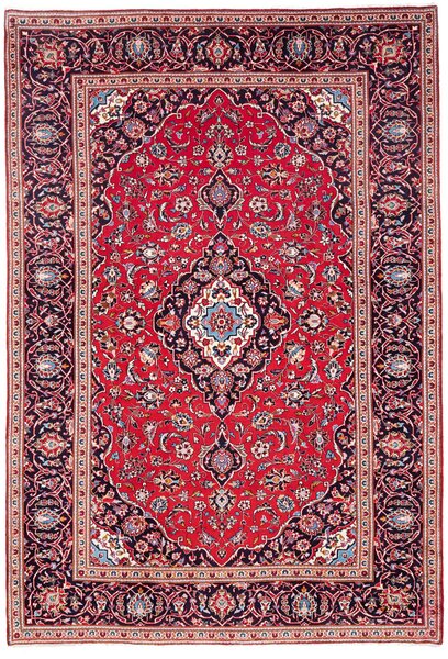 Tappeto Ardakan Persia Medaglione Rosso Blu 202x294 Cm