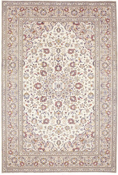 Tappeto Kashan Persia Medaglione Crema Bordeaux 200x300 Cm