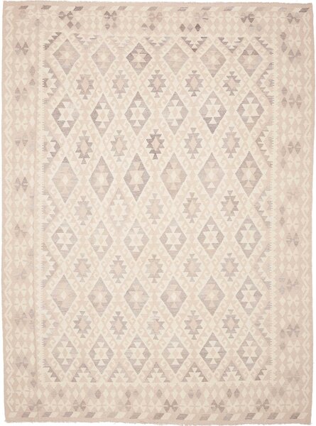 Tappeto Kilim Afghanistan Astratto Crema Grigio 250x344 Cm