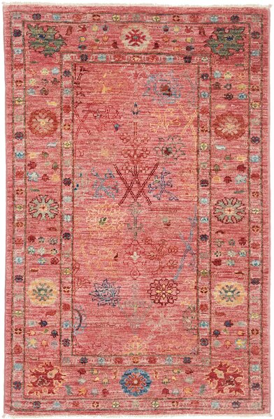 Tappeto Zigler Fine Pakistan Astratto Rosso Corallo Policromo 78x123 Cm