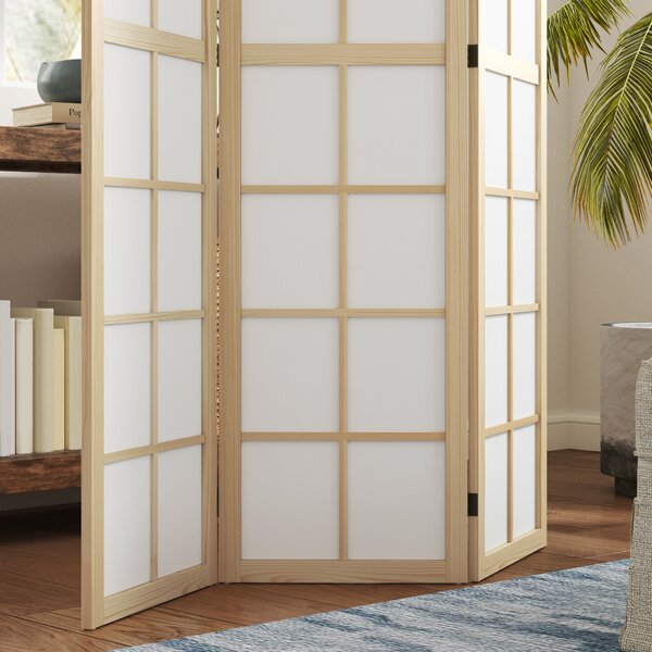 HOMCOM Divisorio Pieghevole, Paravento Autoportante per Soggiorno, Camera da Letto e Ufficio, 120x170 cm, Legno Naturale | Aosom Italy
