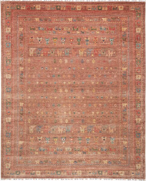 Tappeto Rubin Pakistan Astratto Terracotta Multicolore 248x306 Cm