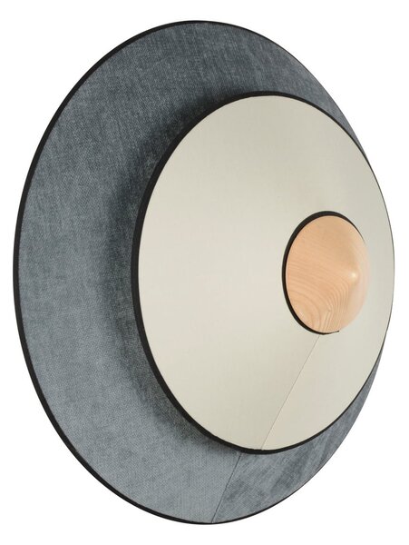Applique da parete Forestier, Cymbal, dimmerabile, Blu, Soggiorno, Tessuto / Tessile, Design