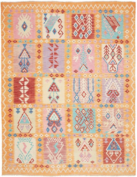 Tappeto Kilim Afghanistan Geometrico Multicolore Pastello 182x230 Cm