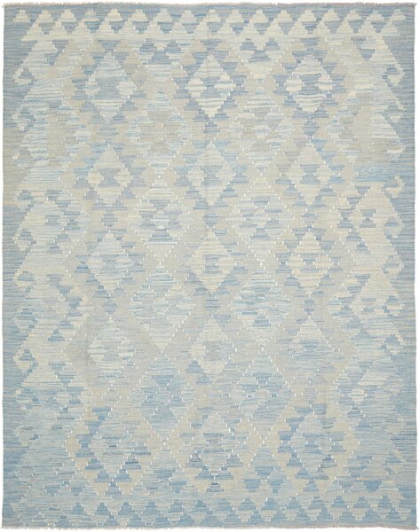 Tappeto Kilim Afghanistan Geometrico Azzurro Beige Chiaro 180x231 Cm