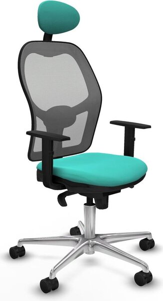 Sedia da ufficio con poggiatesta Jorquera Piqueras y Crespo 1D086N1 turchese