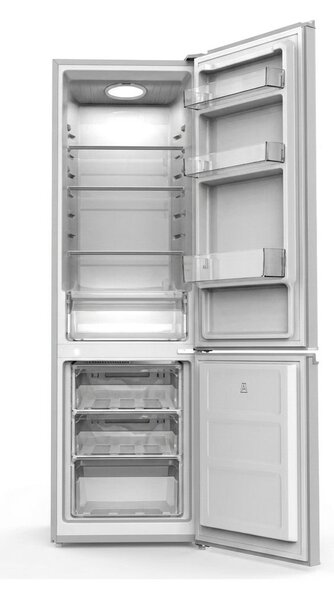Akai Frigorifero Combinato 268 Litri Classe E Raffreddamento Statico colore Silver - AKFR287SL-S