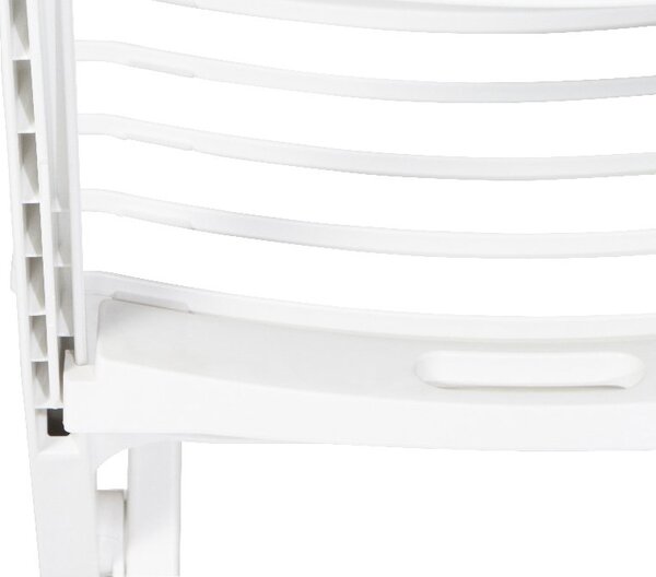 IPAE PROGARDEN Sedia per Esterni Pieghevole in Resina Dimensioni 43x90x80 cm colore Bianco - Birki