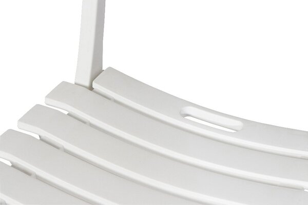 IPAE PROGARDEN Sedia per Esterni Pieghevole in Resina Dimensioni 43x90x80 cm colore Bianco - Birki