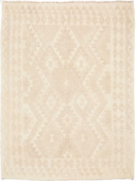 Tappeto Kilim Afghanistan Geometrico Beige Chiaro Avorio 152x198 Cm