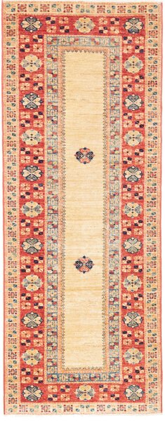 Tappeto Kazak Fine Pakistan Geometrico Terracotta Beige 74x199 Cm