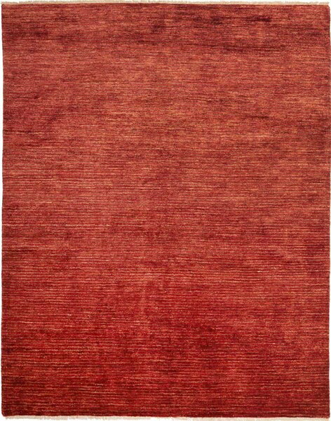 Tappeto Shayan Pakistan Tinta Unita Rosso Terracotta 199x297 Cm