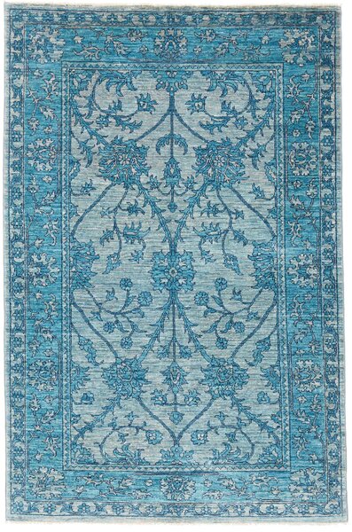 Tappeto Zigler Fine Pakistan Floreale Turchese Azzurro Chiaro 121x182 Cm