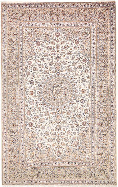 Tappeto Kashan Persia Medaglione Avorio Blu 205x325 Cm
