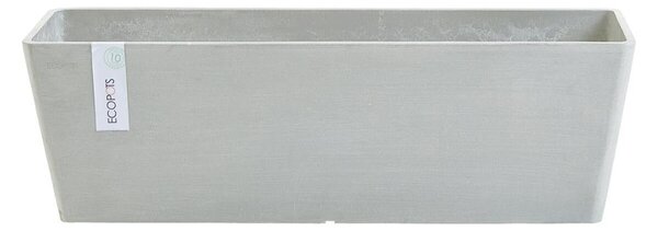 Fioriera Bruges ECOPOTS in plastica colore grigio chiaro H 17 cm, L 55 x P 17 cm
