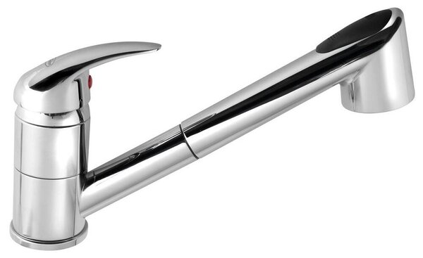 Miscelatore da cucina con doccetta estraibile, cromo