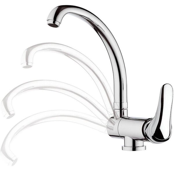Sapho Saly - Miscelatore per lavabo incassato sotto la finestra, cromo SA060