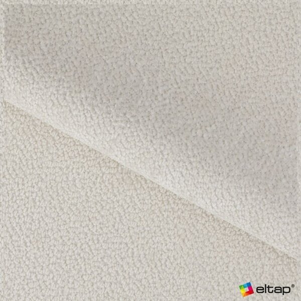 Divano angolare color crema allungabile/con contenitore (con penisola a destra/a L) con rivestimento in bouclé Ferucce – ELTAP