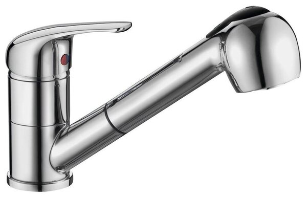 Aqualine 40 - Miscelatore per lavello con doccia estraibile, cromo 52137