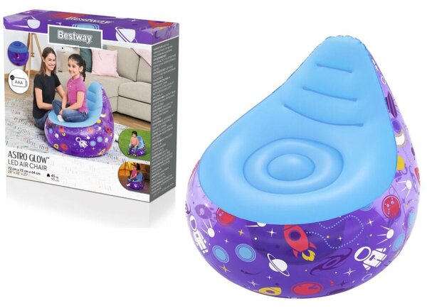 Sedia Gonfiabile Kosmos Led 72 X 72 X 64 Bestway 75122 Viola