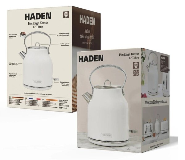 Bollitore bianco 1,7 l Heritage – Haden