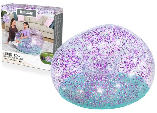 Sedia Gonfiabile Glitter 114 X 112 X 66 Bestway 75115