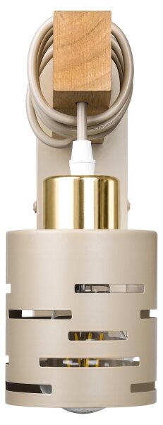 Applique ELEN 1xE27/35W/230V beige/oro/marrone
