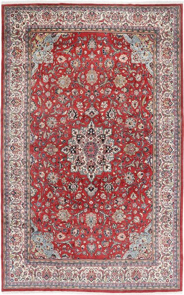 Tappeto Mahal Persia Medaglione Rosso Crema 320x510 Cm