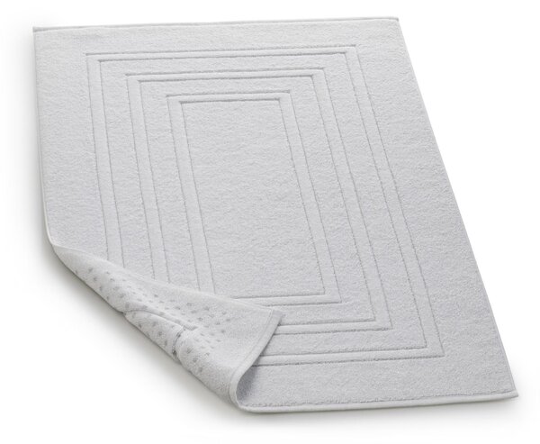 Tappeto antiscivolo rettangolare in cotone bianco 100 x 62 cm