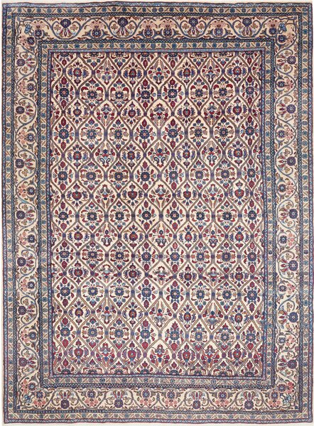 Tappeto Kashan Persia Floreale Crema Blu 245x335 Cm