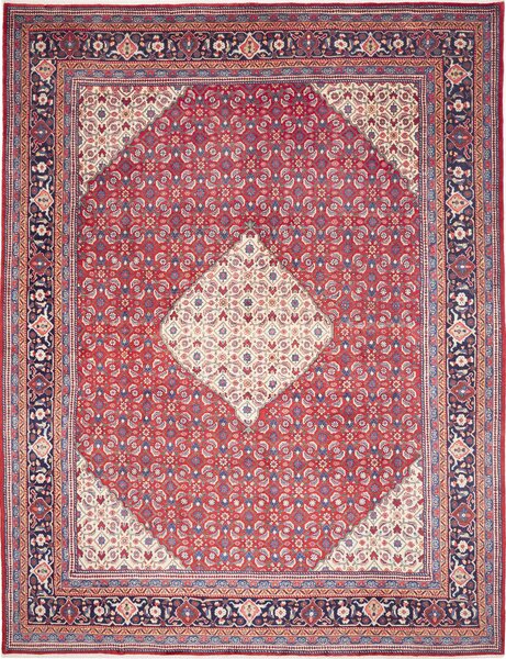 Tappeto Sarough Persia Medaglione Rosso Crema 300x400 Cm