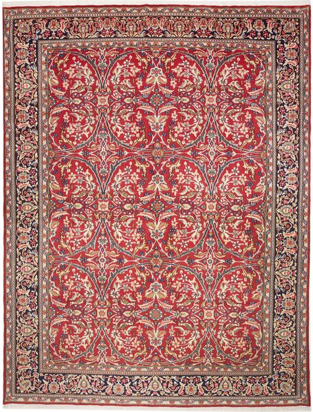 Tappeto Kerman Persia Floreale Rosso Blu Crema 288x380 Cm