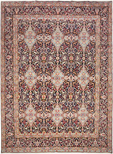 Tappeto Kerman Persia Floreale Blu Notte Celeste 293x400 Cm