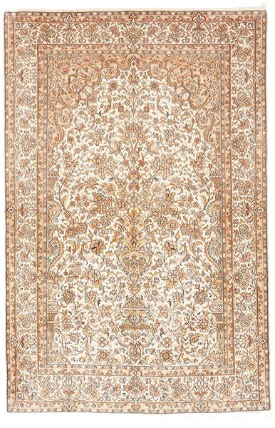 Tappeto Kashmir India Floreale Avorio Beige Oro 125x192 Cm