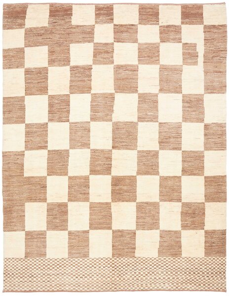 Tappeto Gabbeh Fine Persia Geometrico Panna Marrone Chiaro 190x244 Cm