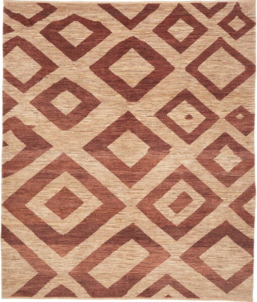 Tappeto Gabbeh Fine Persia Astratto Beige Marrone-rosso 220x255 Cm