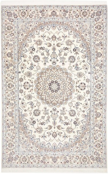 Tappeto Nain 9la Persia Medaglione Avorio Marrone 205x325 Cm