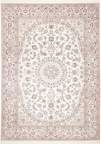 Tappeto Nain 9la Persia Medaglione Crema Beige 250x350 Cm