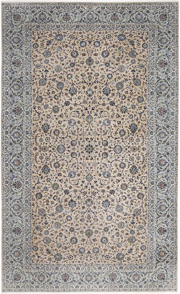 Tappeto Kashan Persia Floreale Crema Azzurro 305x505 Cm