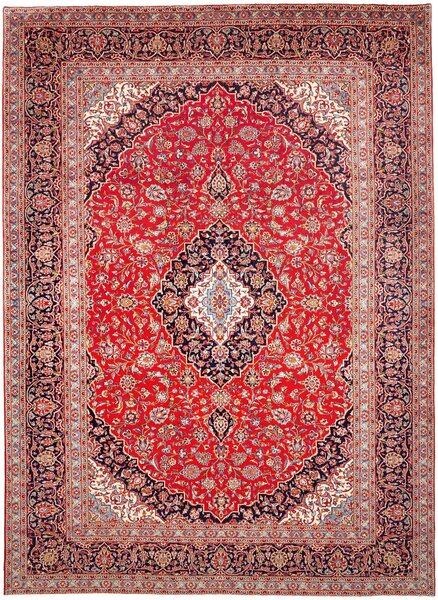 Tappeto Ardakan Persia Medaglione Rosso Blu 298x413 Cm